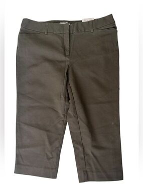 Liz  Claiborne green woman pants size 10P slim straight